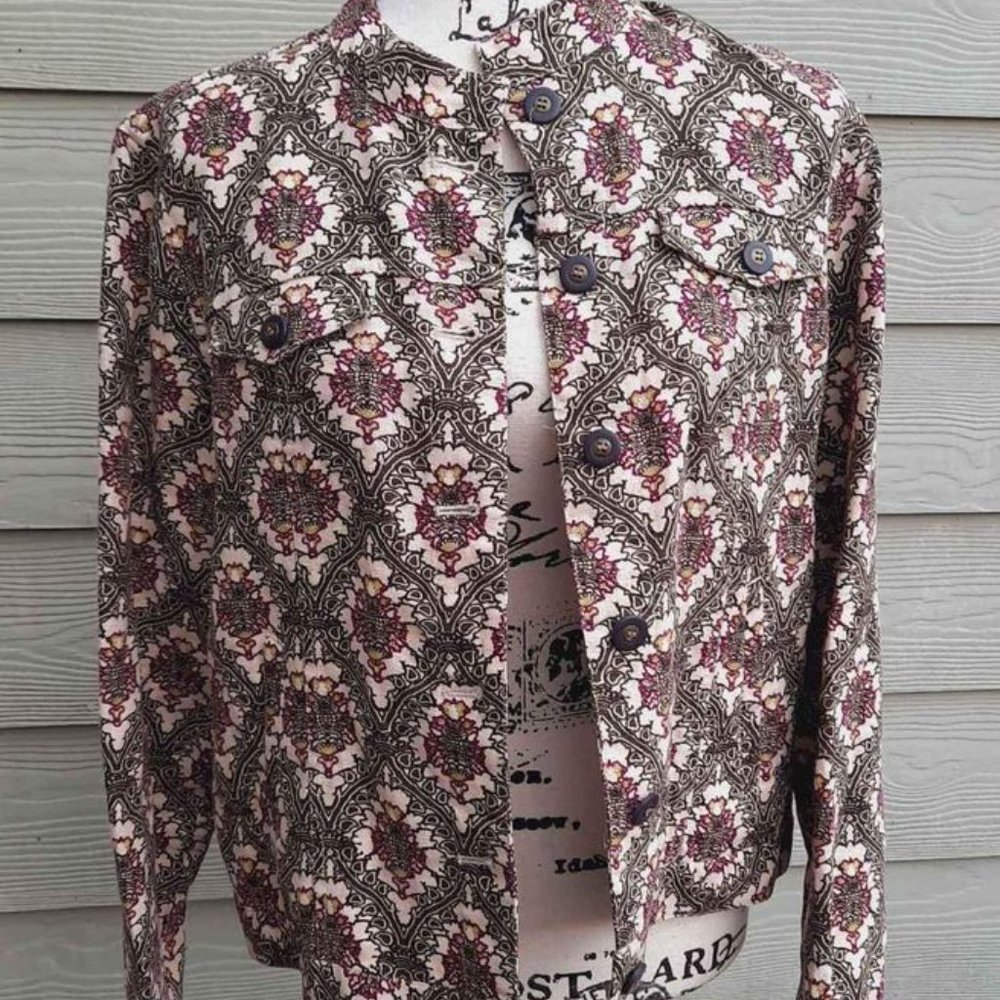Charter Club Boho Linen Jacket Size M